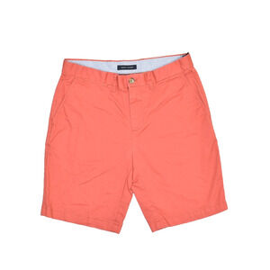 Tommy Hilfiger Men's Coral Chino Shorts Regular Size 32 Casual Flat Front